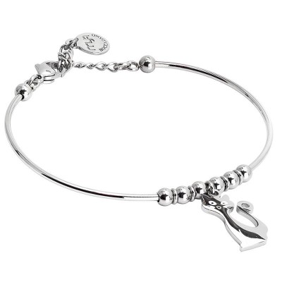 Bracciale Da Donna Boccadamo Sbarazzina SA/BR24 In Acciaio Con Charms Gatto 