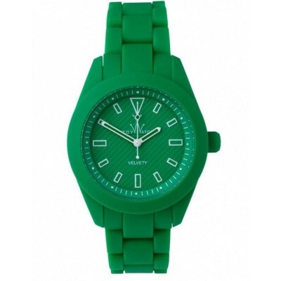 Orologio Solo Tempo Donna TOYWATCH VV12GR Quadrante Verde Cinturino Acciaio Soft Touch