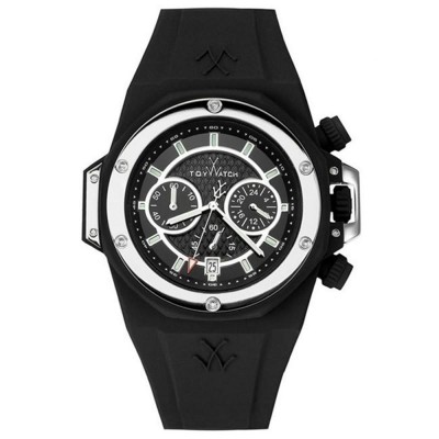 Orologio Uomo Cronografo TOYWATCH NSC02BK Cinturino in Silicone