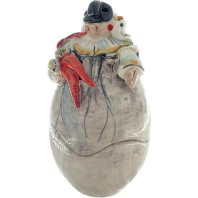 Statua Portafortuna ARTEVIT AV1540 in Ceramica Smaltata con Pulcinella