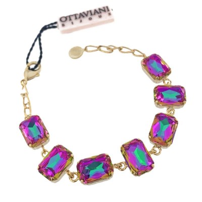 Bracciale Donna OTTAVIANI 500799B Bijoux con Zirconi Boreali 19 cm