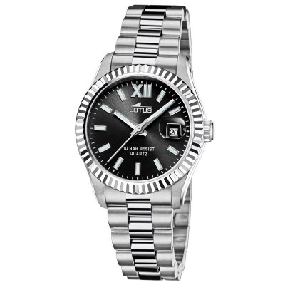 Orologio Donna Lotus 18930/6 Quadrante Nero Acciaio