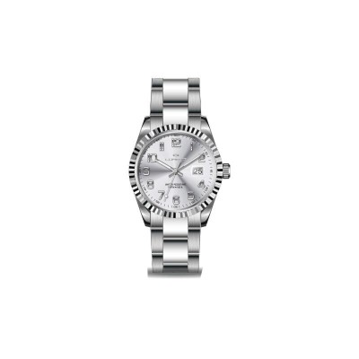 Orologio Donna Solo Tempo LORENZ LZ028192AA in Acciaio Fondo Argento con Datario