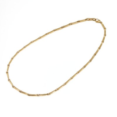 Collana Unisex BIKKEMBERGS HAN01GG in Acciaio PVD maglie tubolari